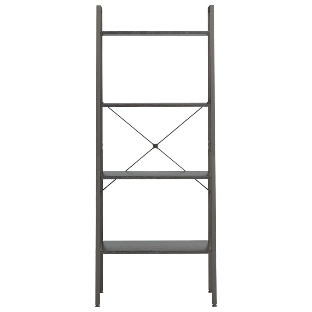Pastatoma lentyna, 4 aukštų, juodos spalvos, 56x35x140cm