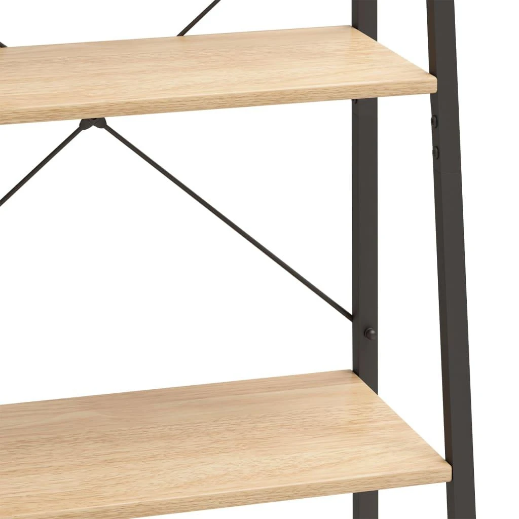Pastatoma lentyna, 5 aukštų, šviesiai ruda/juoda, 56x35x174cm