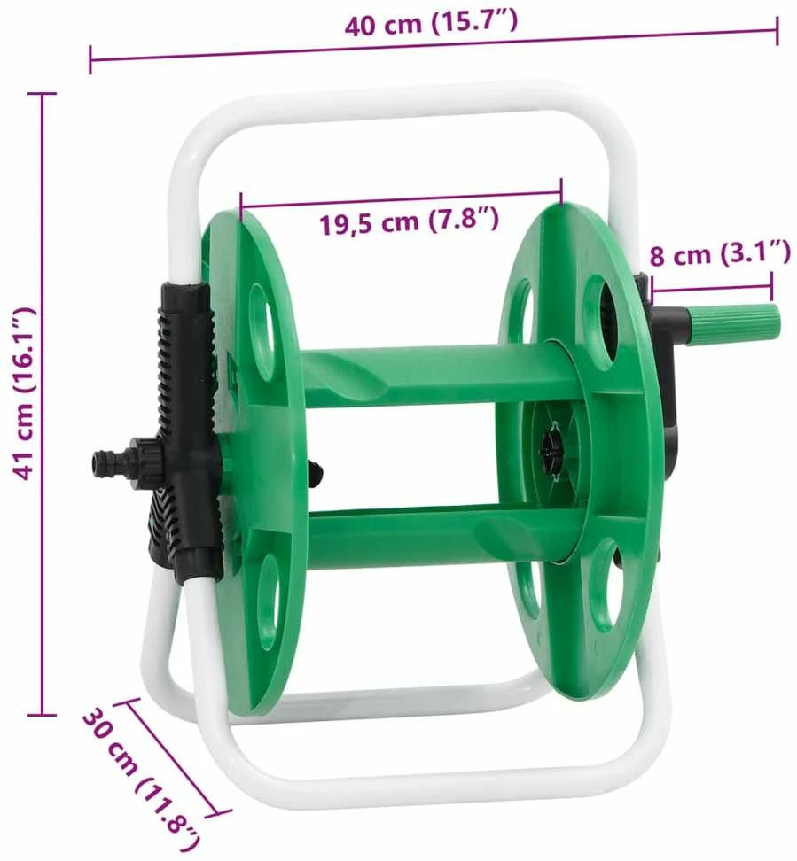 Pastatoma žarnos ritė, žalia, 45m, 1/2", plieninei žarnai