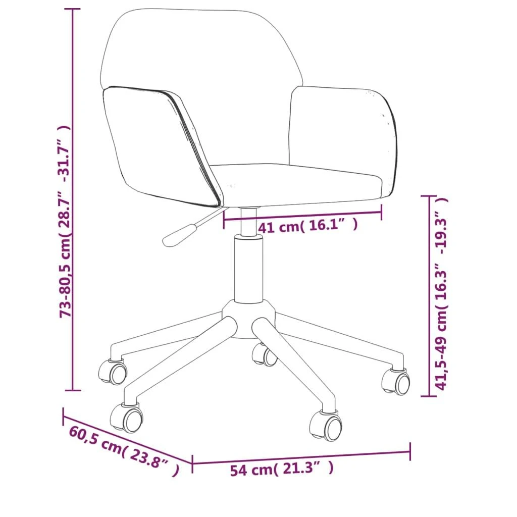 Pasukama biuro kėdė, juodos spalvos, audinys