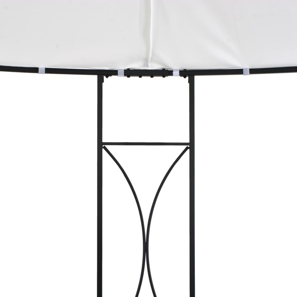 Pavėsinė, baltos spalvos, 300x290cm, apskrita