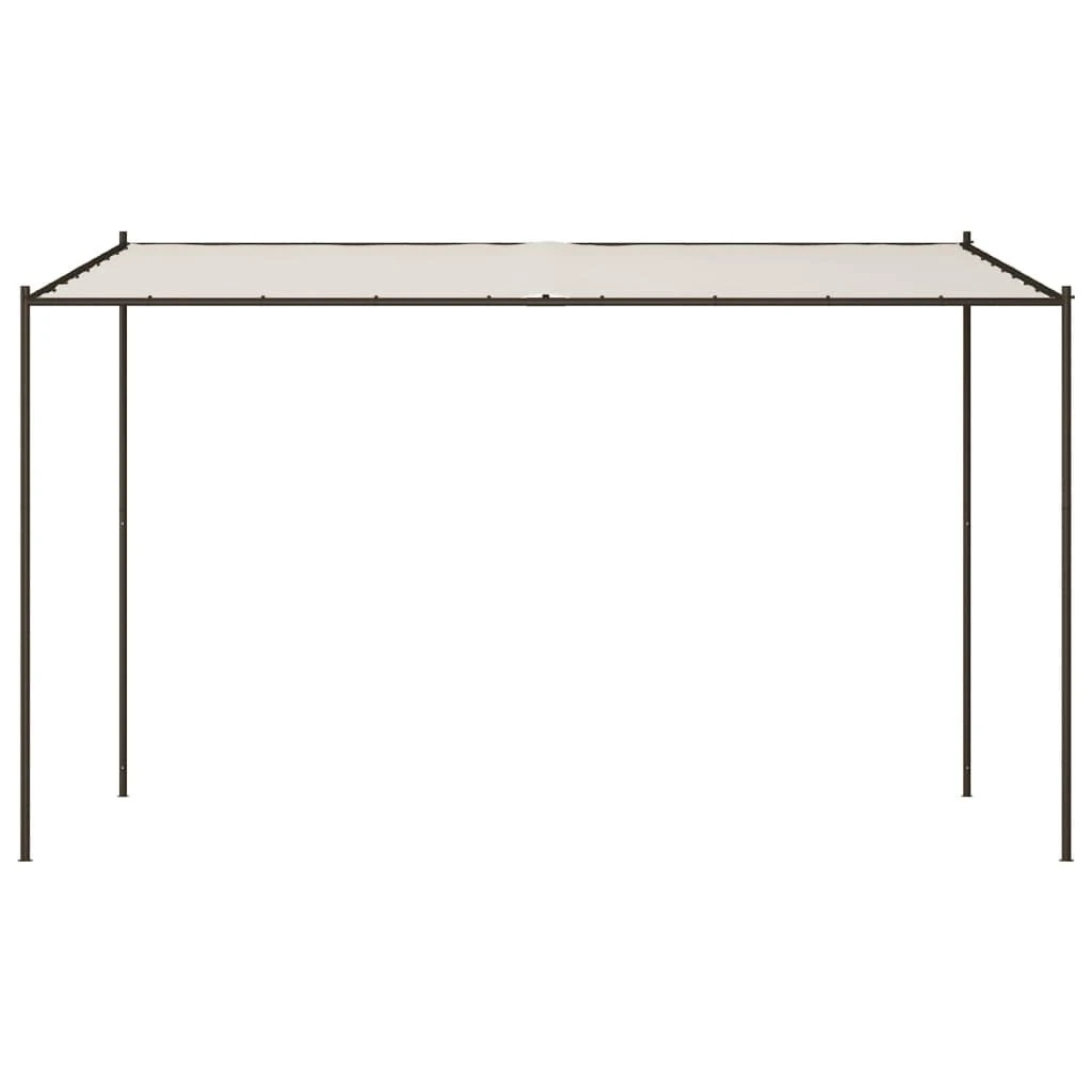 Pavėsinė, baltos spalvos, 4x4m, audinys ir plienas, 180g/m²