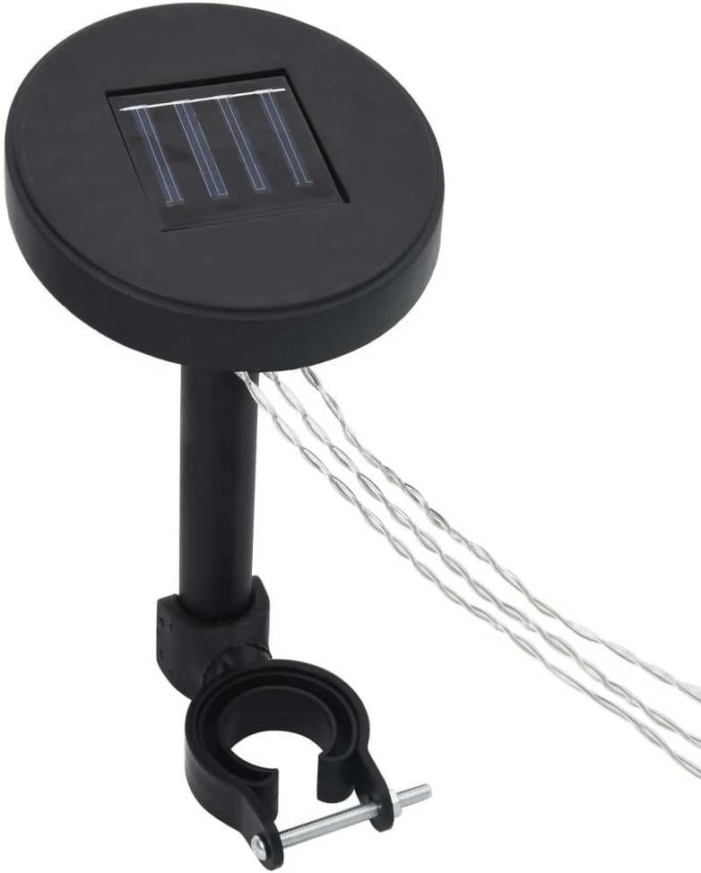Pavėsinė su lemputėmis LED, kreminė, 3x4m