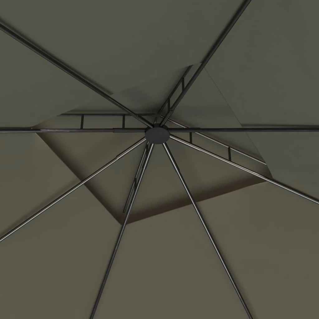 Pavėsinė, taupe spalvos, 3x3x2,7m, 160g/m²