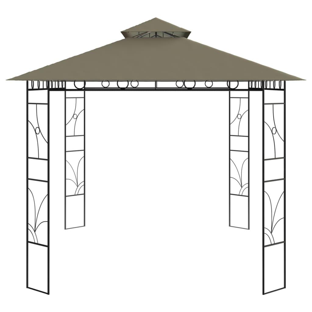 Pavėsinė, taupe spalvos, 4x3x2,7m, 160g/m²