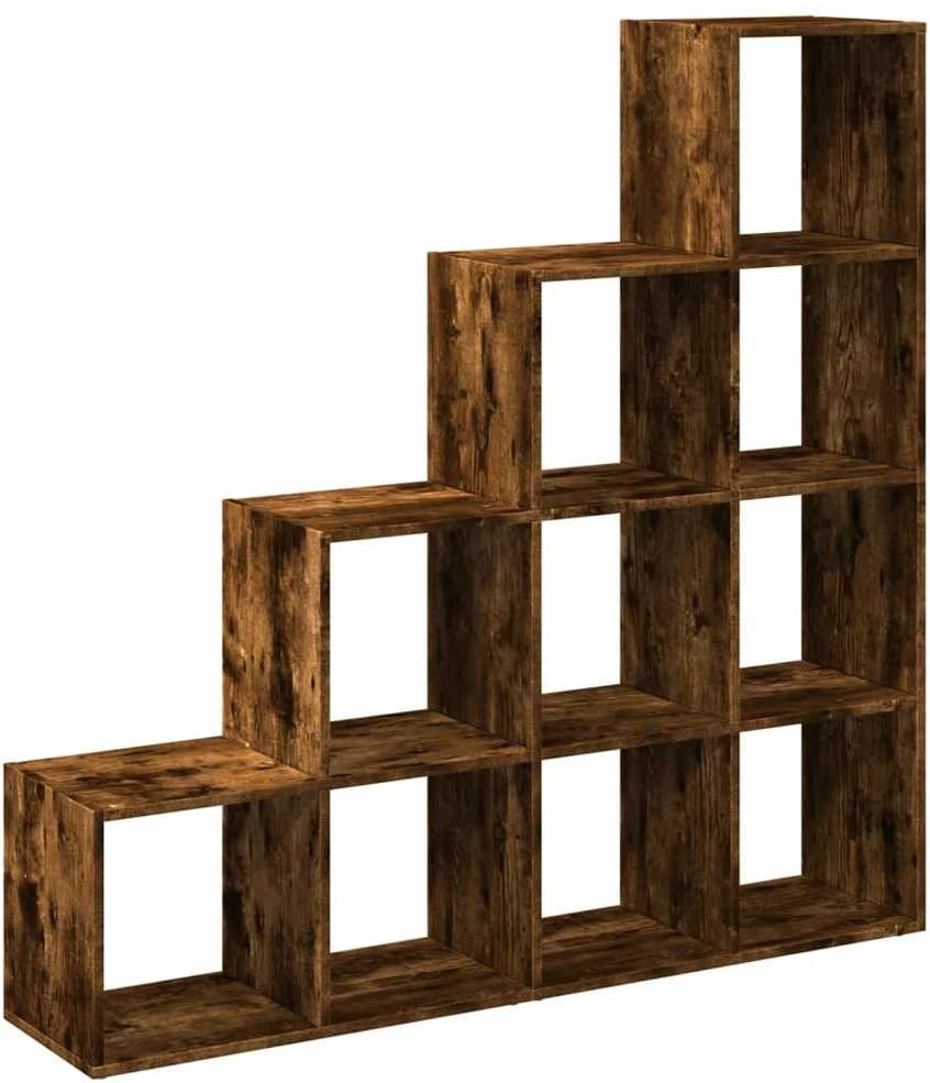 Pertvara/knygų spinta, ąžuolo, 131,5x29x131,5cm, 4 aukštų