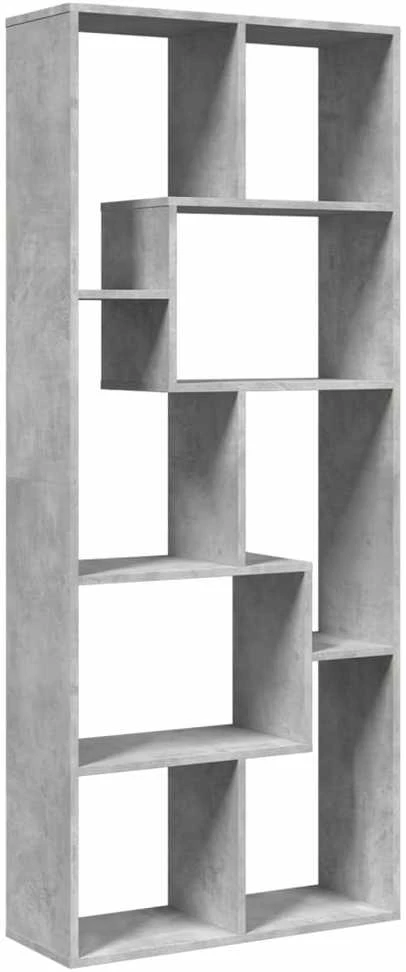Pertvara/knygų spinta, betono, 67x25x161,5cm, mediena