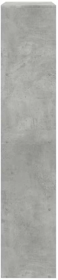 Pertvara/knygų spinta, betono pilka, 143,5x29x143,5cm, 4 pakopų