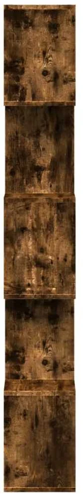 Pertvara/knygų spinta, dūminio ąžuolo, 70x24x161cm, 5 pakopų