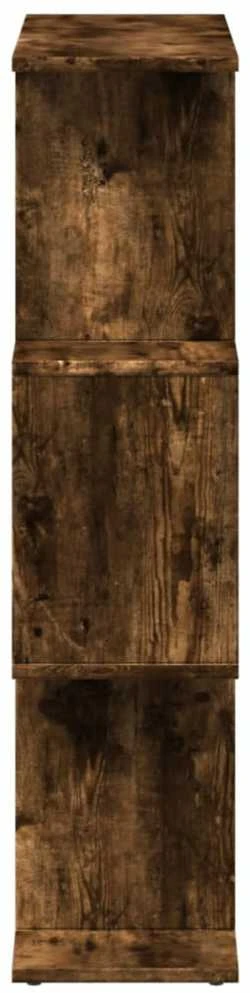 Pertvara/knygų spinta, dūminio ąžuolo, 70x24x97cm, 3 pakopų