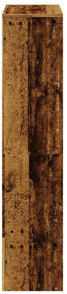 Pertvara/knygų spinta, medienos, 131,5x29x131,5cm, 4 aukštų