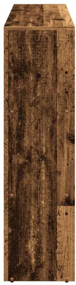 Pertvara/knygų spinta, medienos, 137,5x29x103,5cm, 3 aukštų