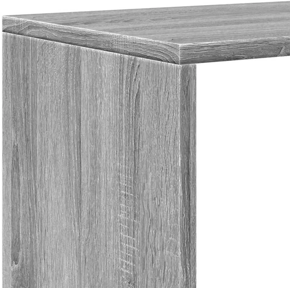 Pertvara/knygų spinta, pilka, 131,5x29x131,5cm, 4 aukštų