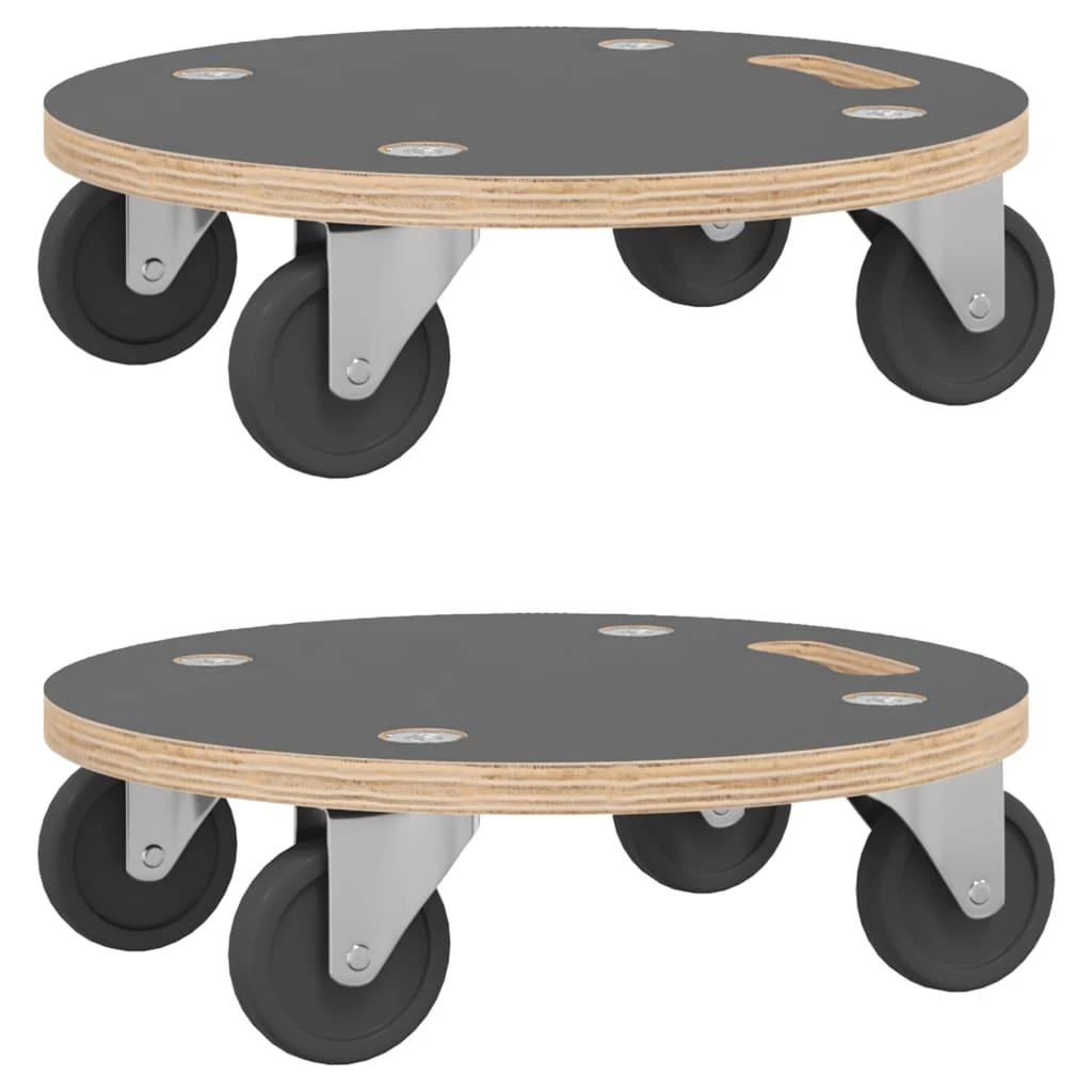 Transportavimo vežimėliai, 2vnt., 38x11,5cm, apskriti, 250kg