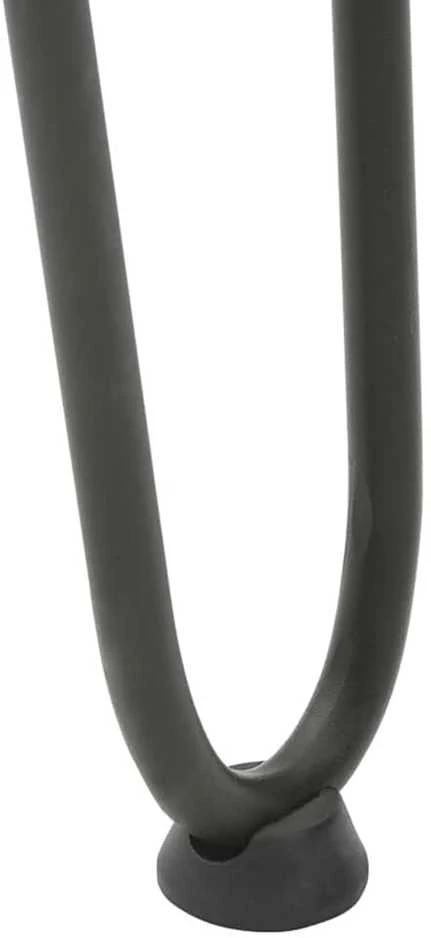 Kavos staliuko kojelės, 4 vnt., antracito spalvos, 42 cm, plienas, segtukai
