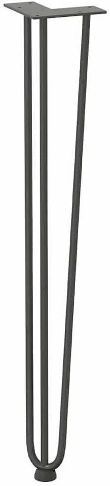 segtukų kojelės konsoliniams staliukams, 4 vnt., antracito spalvos, 72 cm, plieno masyvas