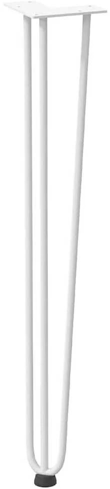 Konsolinių staliukų kojelės, 4 vnt., baltos, 72 cm, plienas