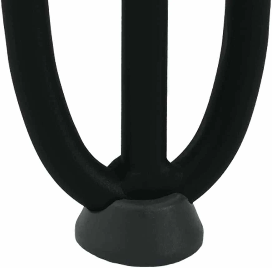 Kavos staliuko kojelės, 4 vnt., juodos, 20 cm, plienas, segtukai