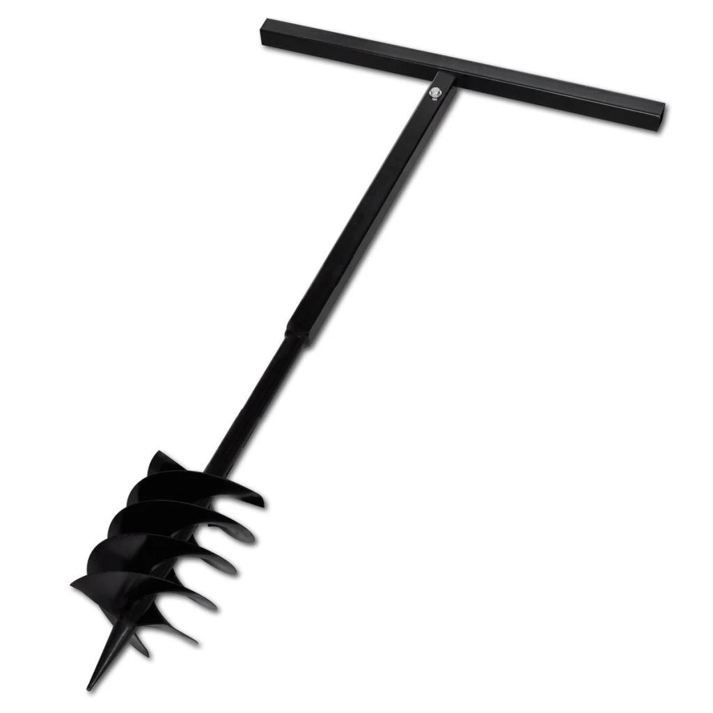 Plieninis 18 cm Žemės Grąžtas su Rankena ir Ilgintuvais, 9 m
