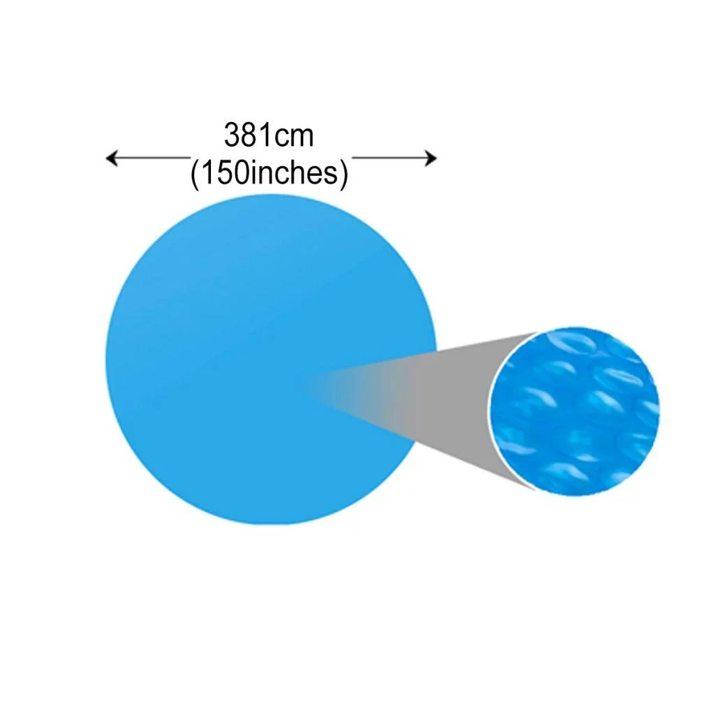 Plūdur. saulės šviesą sugerianti baseino plėvelė, 381cm, mėl.