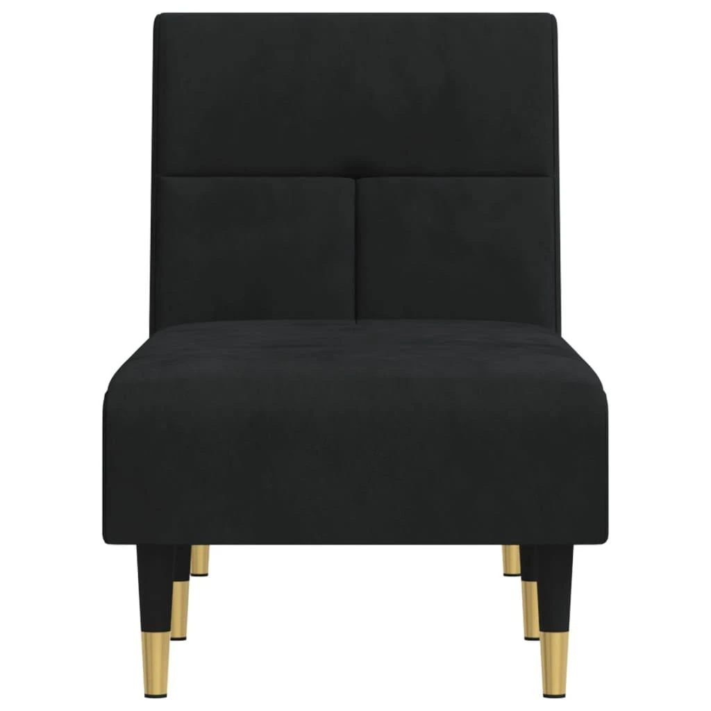 Sofa Poilsio gultas, juodos spalvos, aksomas