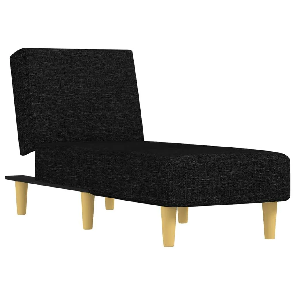 Sofa Poilsio gultas, juodos spalvos, audinys