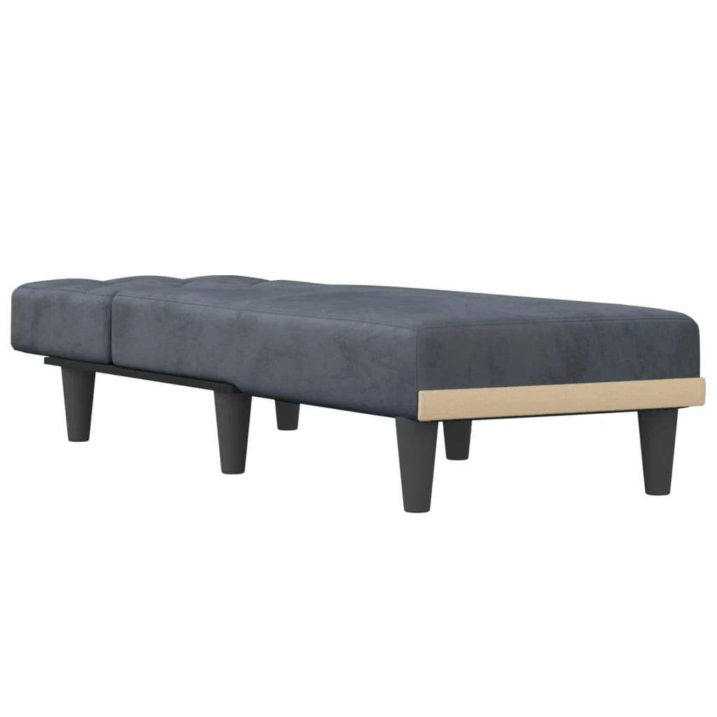 Sofa Poilsio gultas, tamsiai pilkos spalvos, aksomas