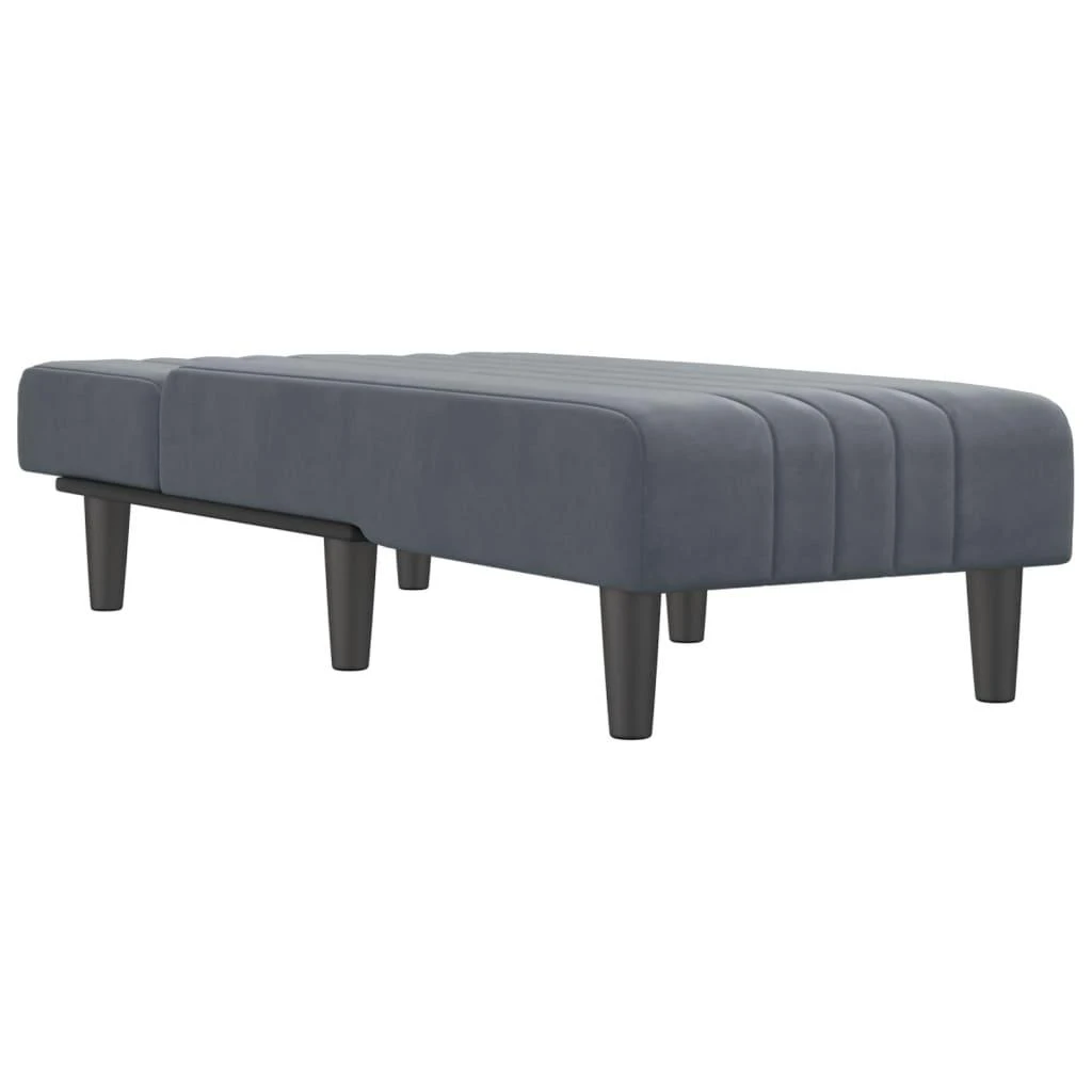 Sofa Poilsio gultas, tamsiai pilkos spalvos, aksomas