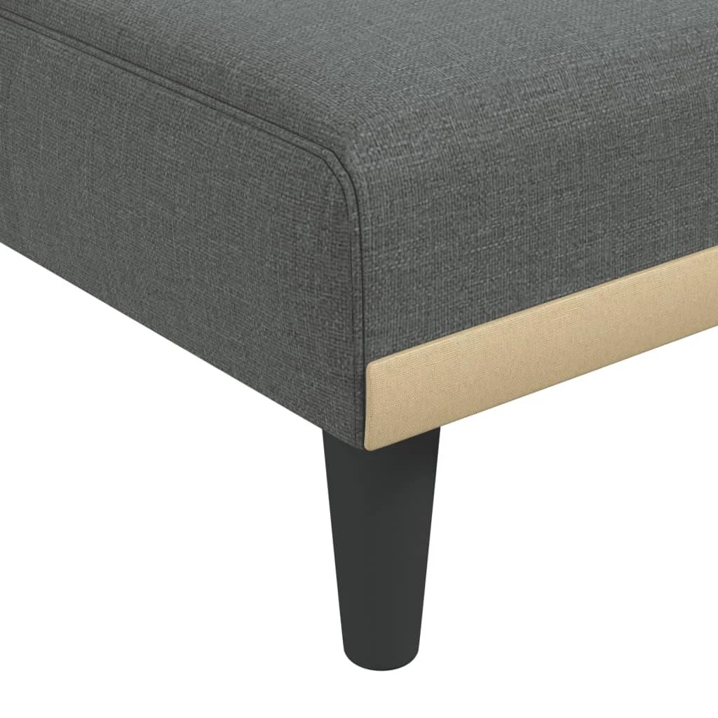 Sofa Poilsio gultas, tamsiai pilkos spalvos, audinys