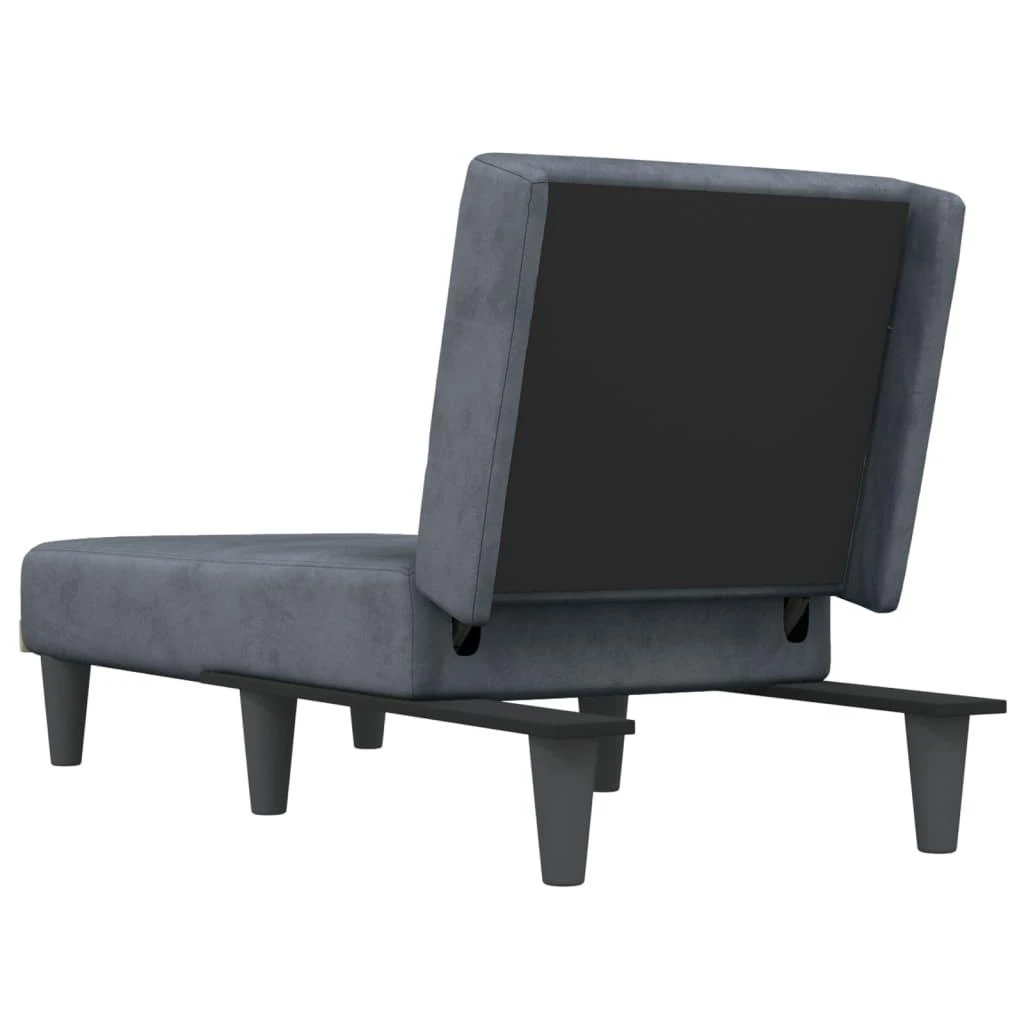 Sofa Poilsio gultas, tamsiai pilkos spalvos, aksomas