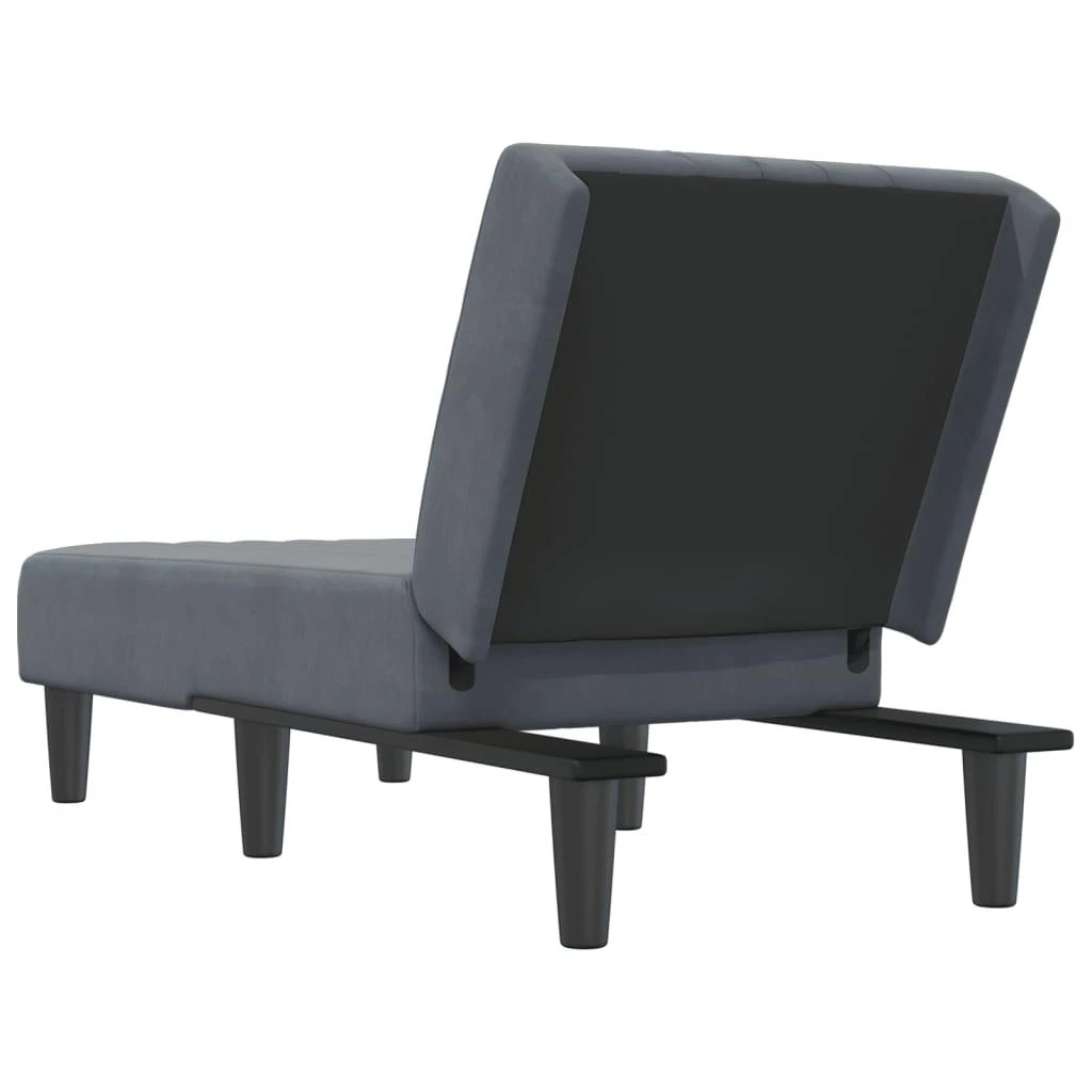 Sofa Poilsio gultas, tamsiai pilkos spalvos, aksomas