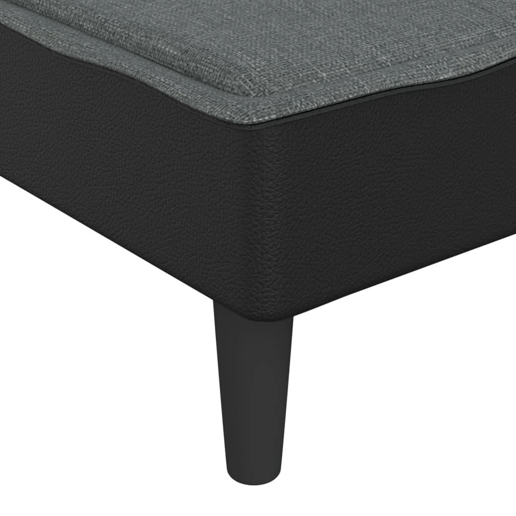 Sofa Poilsio gultas, tamsiai pilkos spalvos, audinys