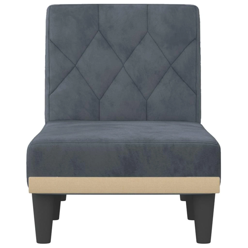 Sofa Poilsio gultas, tamsiai pilkos spalvos, aksomas