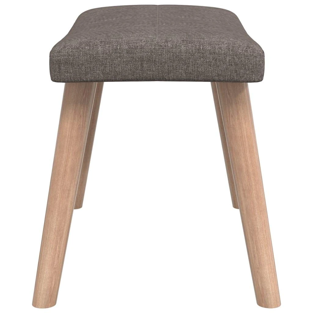 Fotelis Poilsio kėdė su pakoja, taupe spalvos, audinys