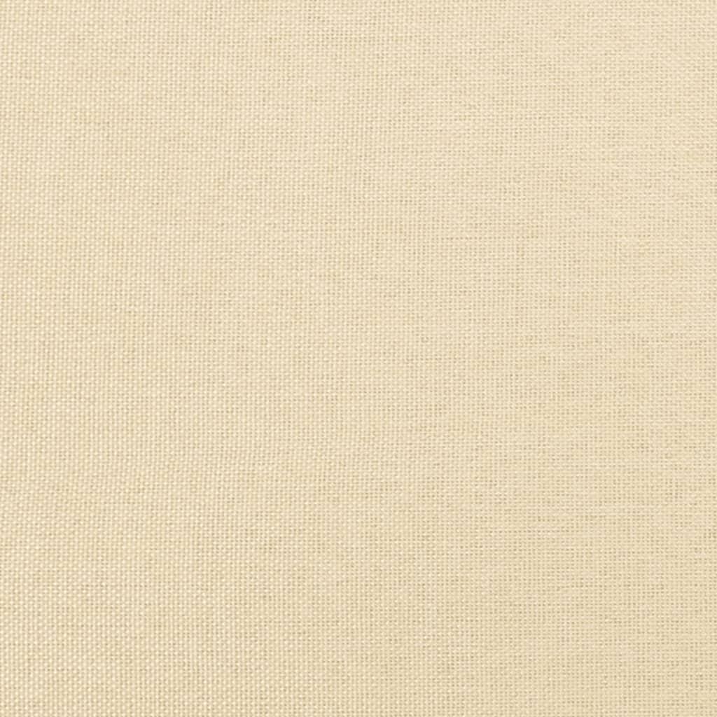 Fotelis Poilsio kėdė su taburete, kreminės spalvos, audinys