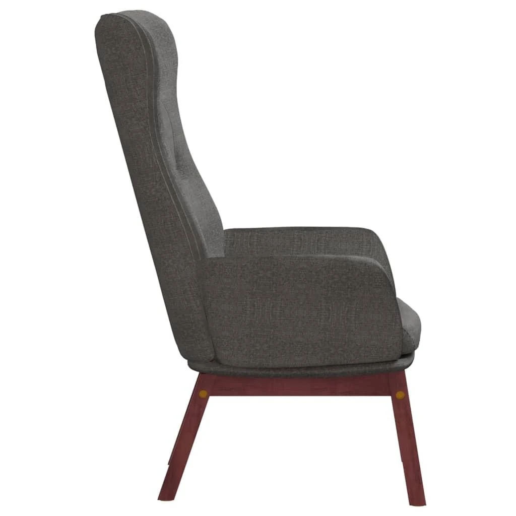 Fotelis Poilsio kėdė, tamsiai pilkos spalvos, audinys
