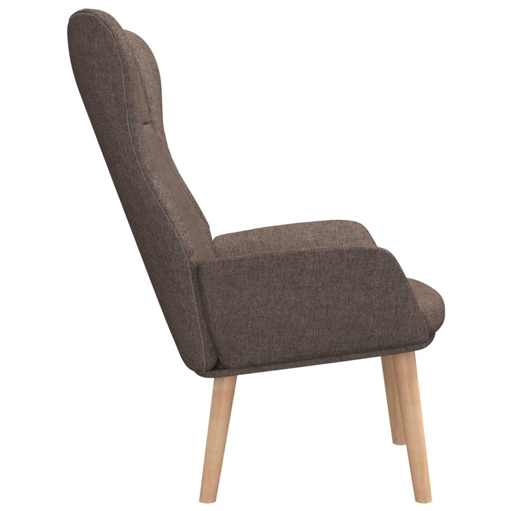 Fotelis Poilsio kėdė, taupe spalvos, audinys