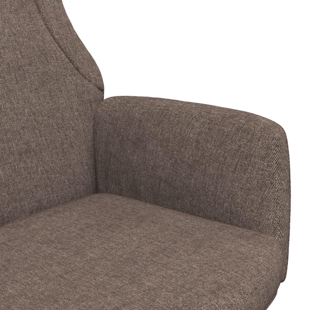 Fotelis Poilsio kėdė, taupe spalvos, audinys