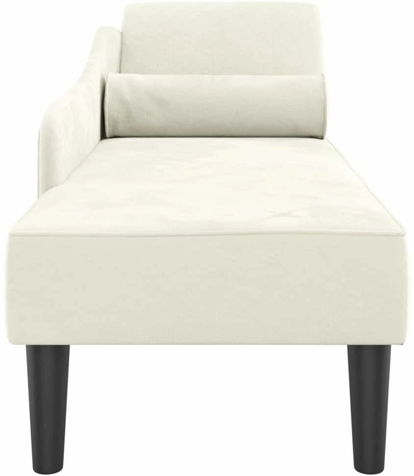 Poilsio sofa su pagalvėlėmis, kreminės spalvos, aksomas