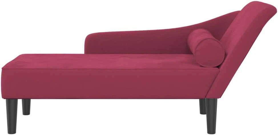 Poilsio sofa su pagalvėlėmis, raudonojo vyno spalvos, aksomas