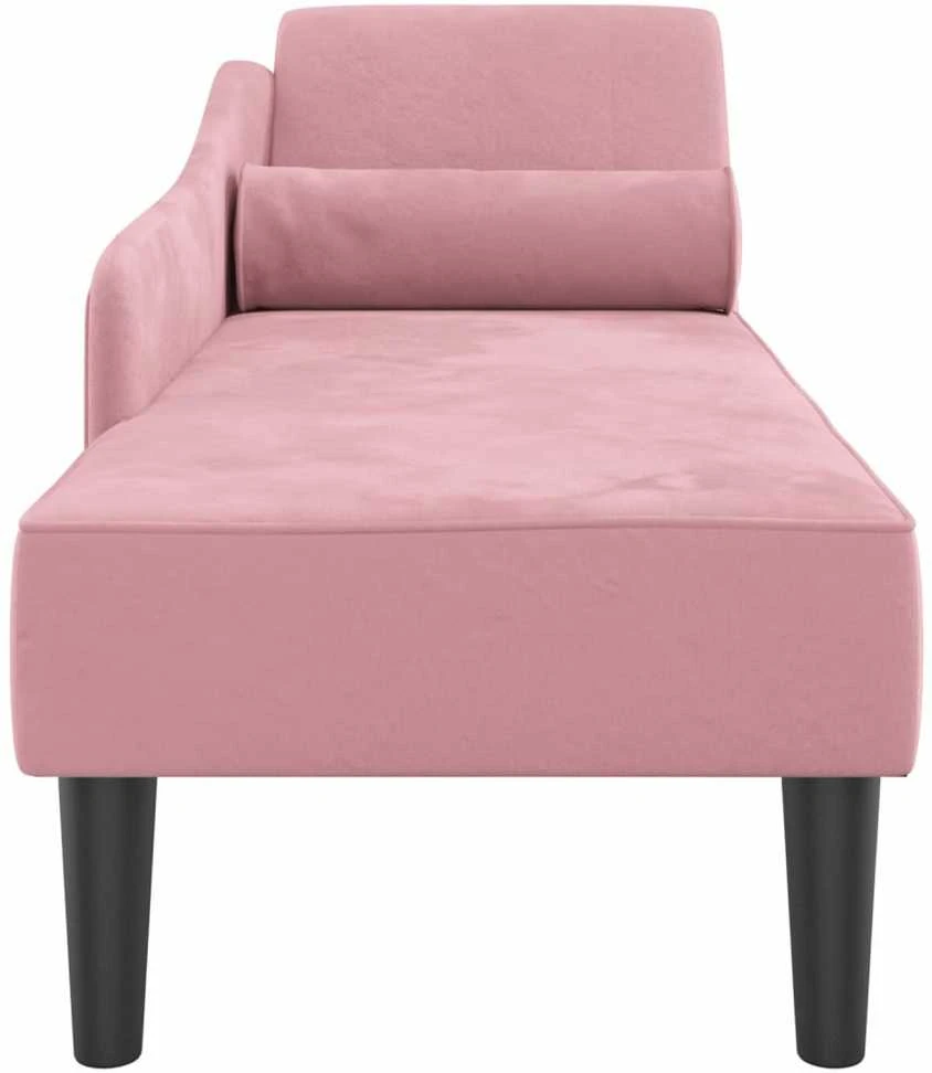 Poilsio sofa su pagalvėlėmis, rožinės spalvos, aksomas