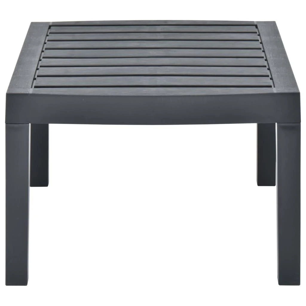 Sodo stalas, antracito spalvos, 78x55x38cm, plastikas