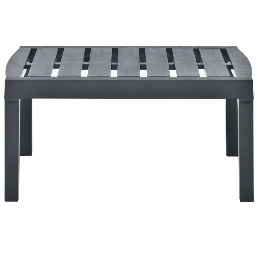 Sodo stalas, antracito spalvos, 78x55x38cm, plastikas
