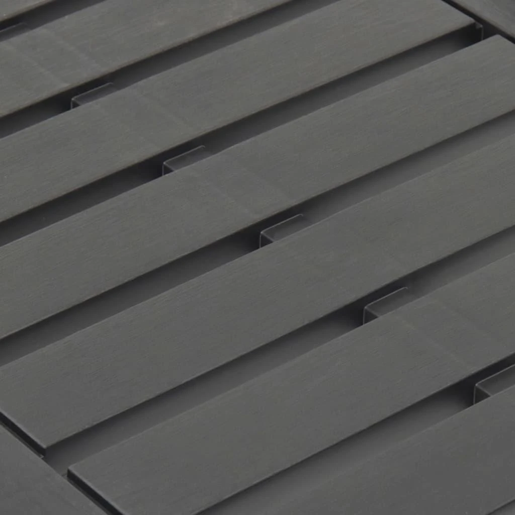 Sodo stalas, antracito spalvos, 78x55x38cm, plastikas