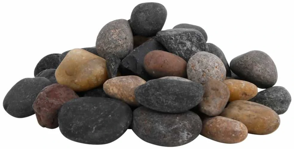 Poliruoti akmenukai, įvairių spalvų, 10kg, 5–8cm