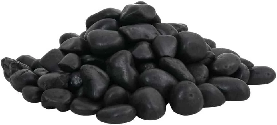 Poliruoti akmenukai, juodos spalvos, 25kg, 2–5cm