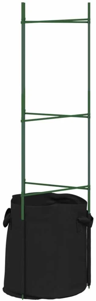 Pomidorų narvas su augalų maišeliu, 2vnt., 116cm, plienas ir PP