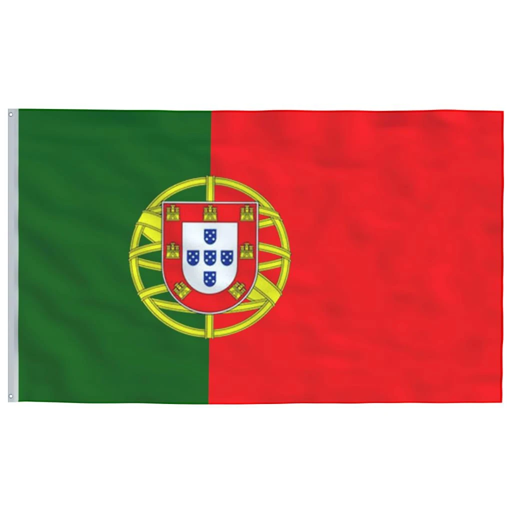 Portugalijos vėliava su stiebu, aliuminis, 5,55m