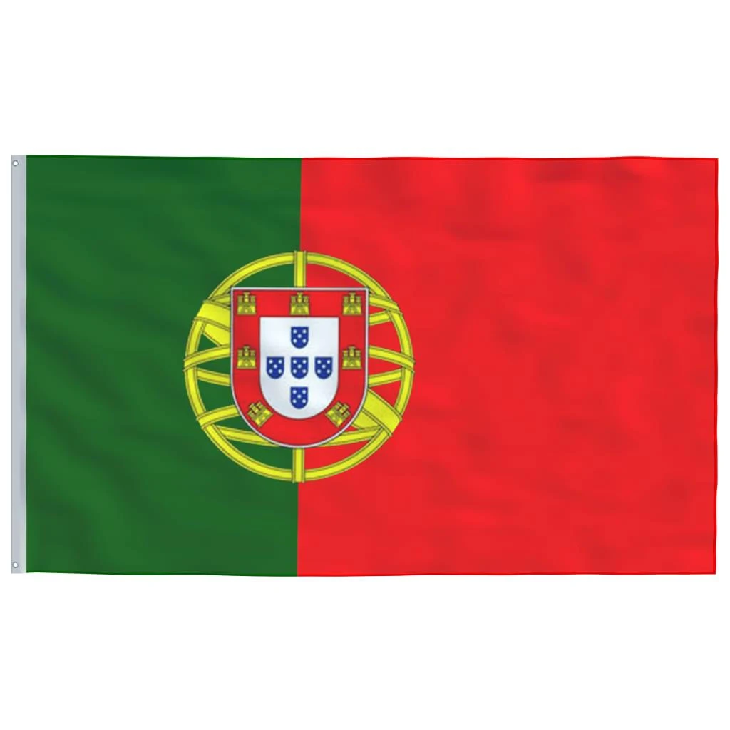 Portugalijos vėliava su stiebu, aliuminis, 6,23m