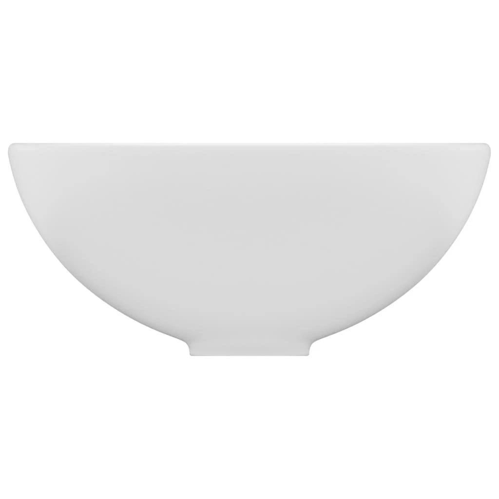 Prabangus praustuvas, matinis baltas, 32,5x14cm, keramika